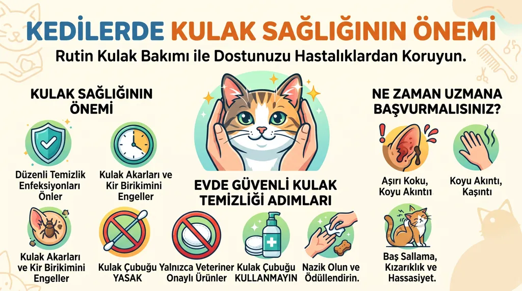 Kedilerde Kulak Temizliği Nasıl Yapılır?
