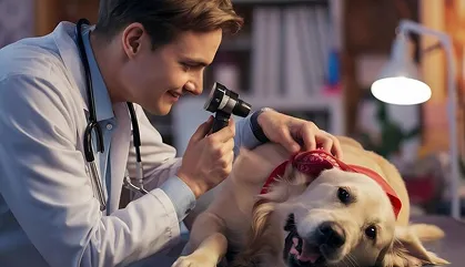 Köpek Kulak Muayenesi